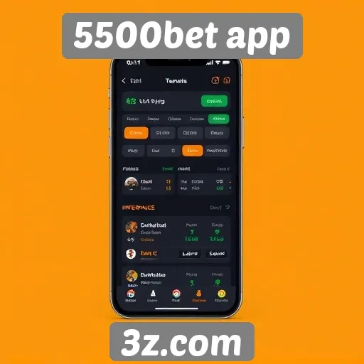 Interface do 5500bet app é intuitiva e fácil de usar